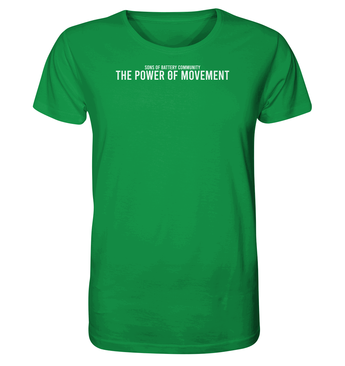 Shirtigo Unisex-Shirts Fresh Green / XS The Power of Movement - Community Slogan - Organic Shirt E-Bike-Community