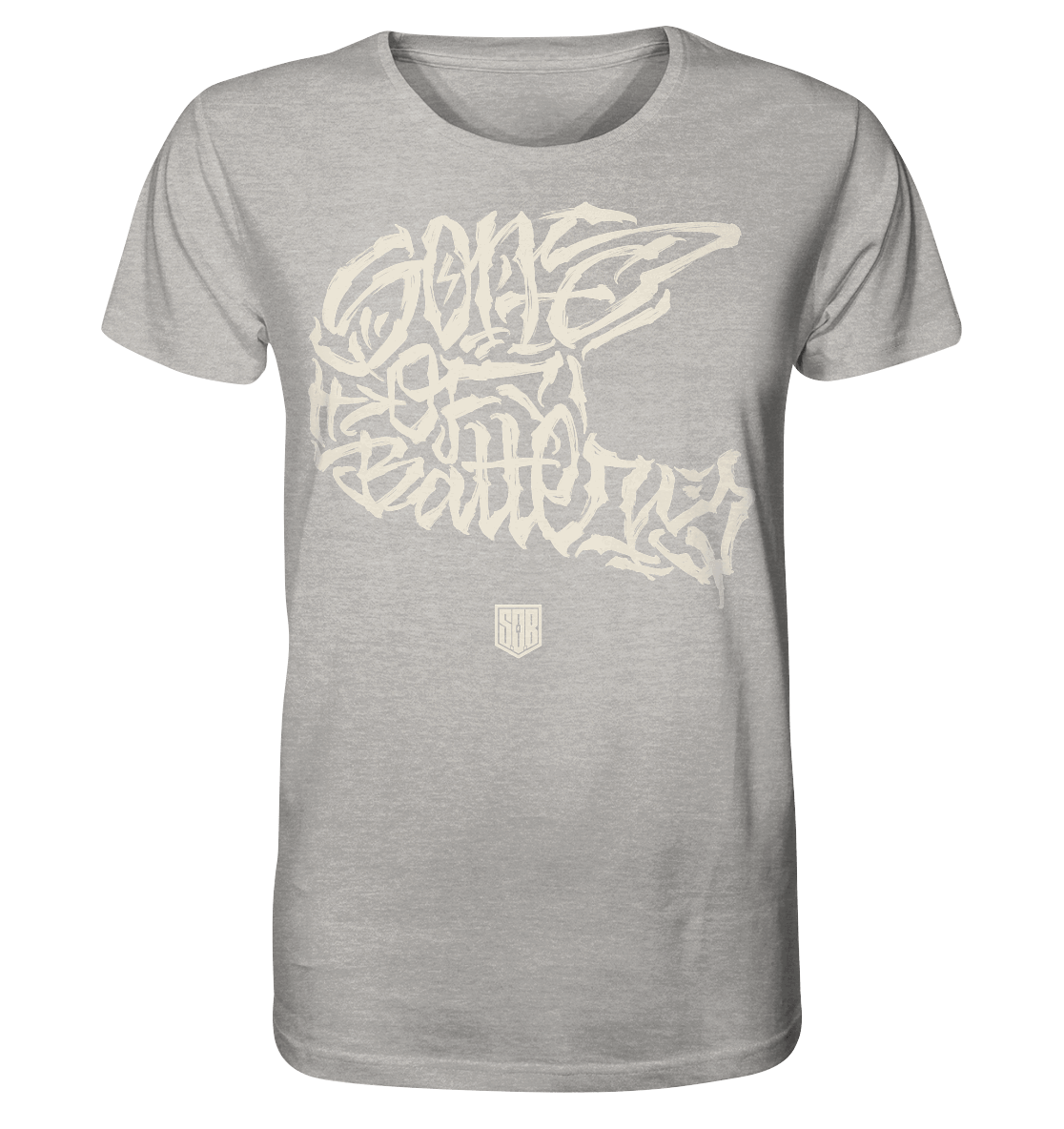 Shirtigo Unisex-Shirts Heather Grey / XS The Power of Movement - Front Print- Organic Shirt (meliert) (Flip Label) E-Bike-Community