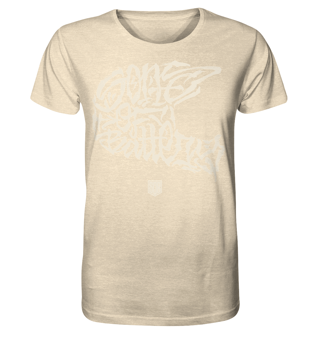 Shirtigo Unisex-Shirts Natural Raw / XS The Power of Movement - Front Print- Organic Shirt (Flip Label) E-Bike-Community