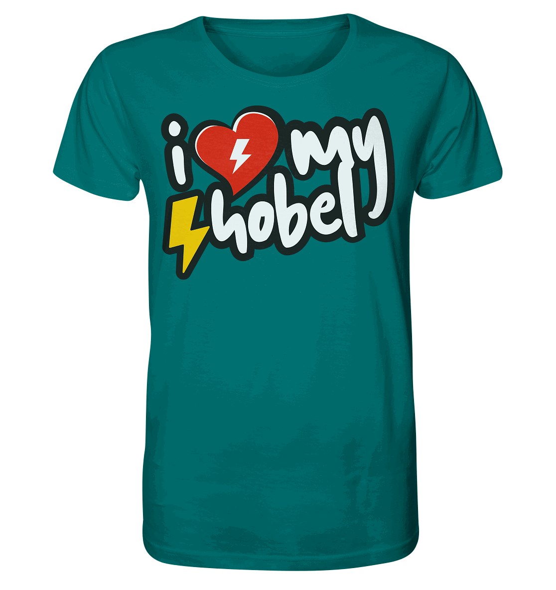 Shirtigo Unisex-Shirts Ocean Depth / XS I Love my Hobel - (Flip Label) - Organic Shirt E-Bike-Community