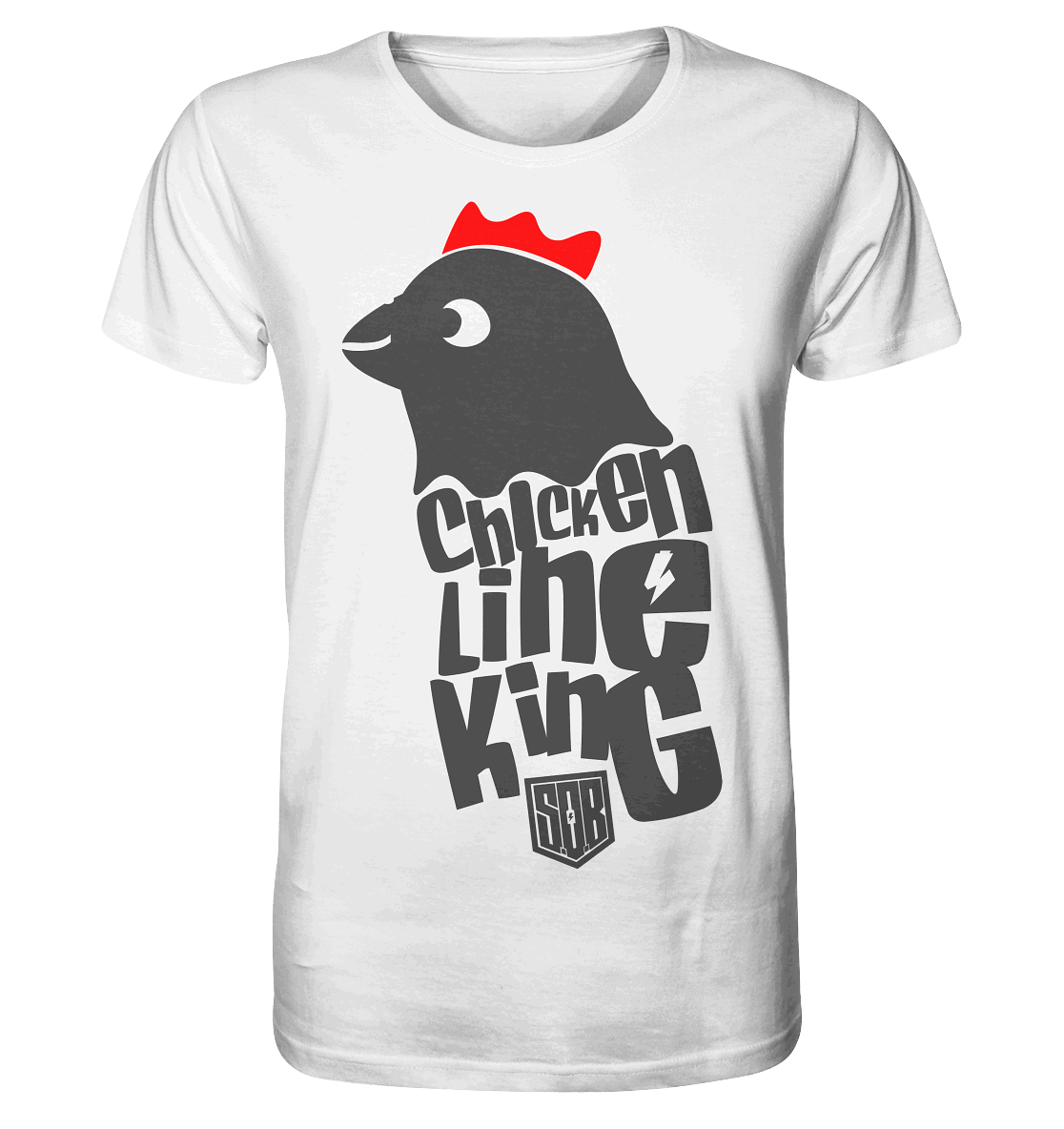 Shirtigo Unisex-Shirts White / XS Chicken Line - King  - Organic Shirt E-Bike-Community