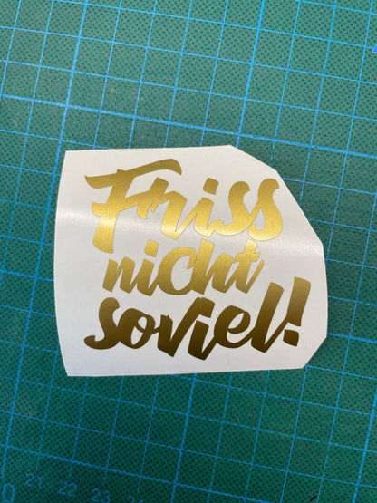 SoB-Media Folien & Sticker Friss nicht soviel! - Kühlschrank / Möbelaufkleber E-Bike-Community