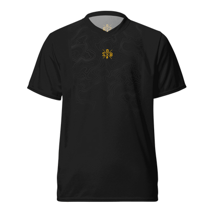 Sons of Battery® - E-MTB Brand & Community 2XS Blackmap Jersey Recyceltes Unisex-Trikot E-Bike-Community