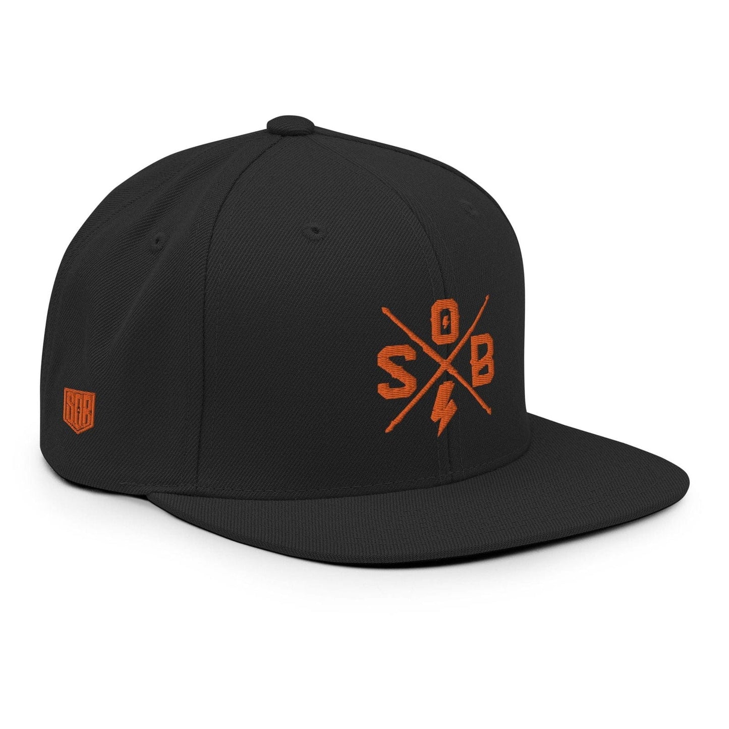 Sons of Battery® - E-MTB Brand & Community Cross - Orange Snapback-Cap E-Bike-Community