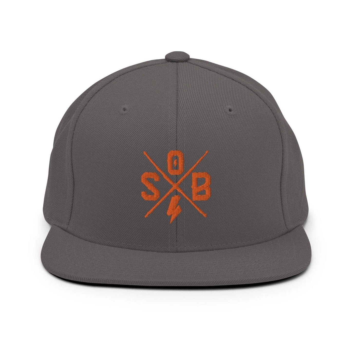 Sons of Battery® - E-MTB Brand & Community Cross - Orange Snapback-Cap E-Bike-Community