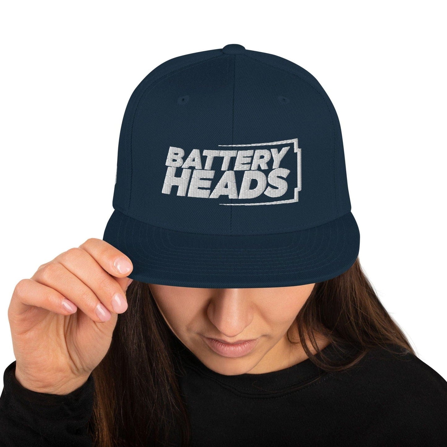 Sons of Battery® - E-MTB Brand & Community Dunkles Navy Battery Heads - Snapback-Cap E-Bike-Community