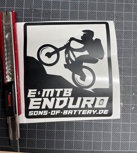 Sons of Battery - E-MTB Brand & Community EMTB ENDURO Folien Aufkleber E-Bike-Community