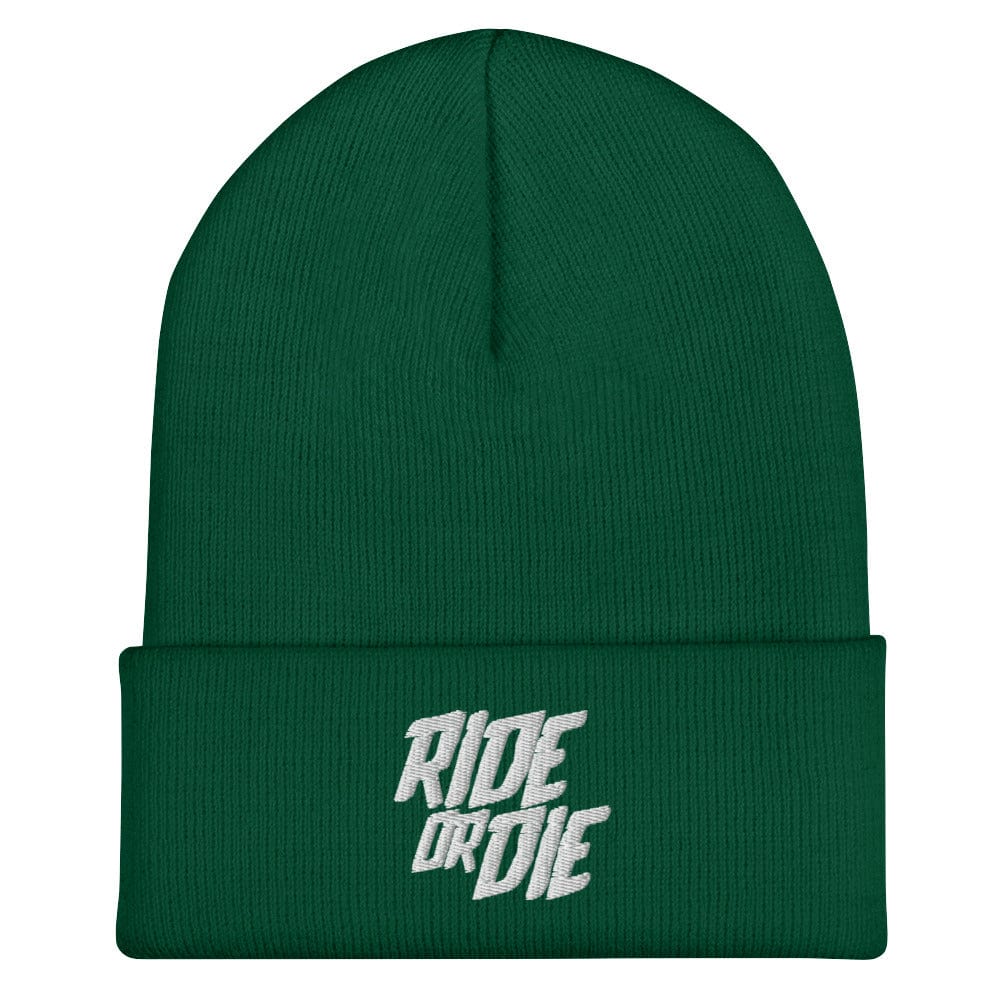 Sons of Battery® - E-MTB Brand & Community Fichte Umgeschlagene Beanie - Ride or Die E-Bike-Community