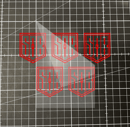 Sons of Battery - E-MTB Brand & Community Folien 5er Pack SoB Folienplot "Innen / Full" (Plott) “Modernes Logo” E-Bike-Community