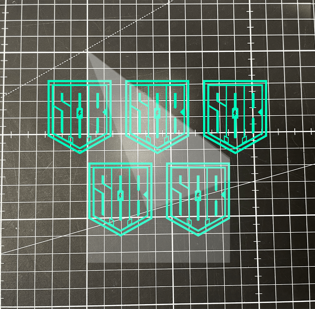 Sons of Battery - E-MTB Brand & Community Folien Mint / 3,7 cm x 3 cm / Außen 5er Pack SoB Folienplot "Innen / Full" (Plott) “Modernes Logo” E-Bike-Community