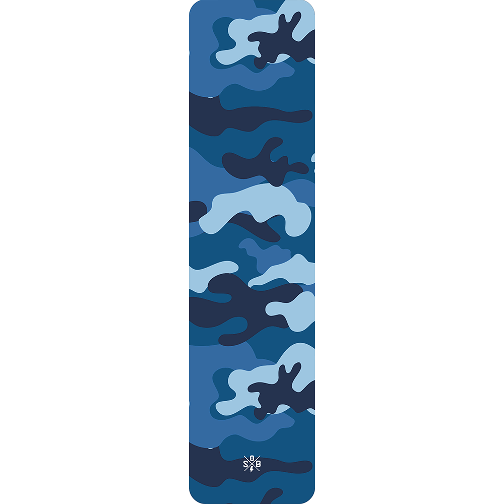 Sons of Battery® - E-MTB Brand & Community Folien & Sticker 60 cm x 14 cm / Camouflage-4-Blau Camouflage (Verschiedene Muster) -  Akku Sticker  Universal / Schutzfolie / für alle E-Bikes auch Cube 750 wh oder 625 wh E-Bike-Community