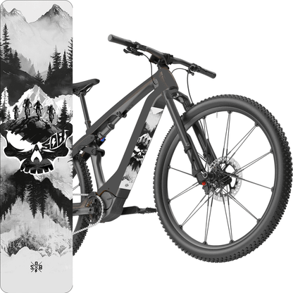 Sons of Battery® - E-MTB Brand & Community Folien & Sticker 60 cm x 14 cm SKULLHEAD -  Akku Abdeckung Cover Universal / Schutzfolie / Unterrohr für alle E-Bikes auch Cube 750 wh oder 625 wh E-Bike-Community