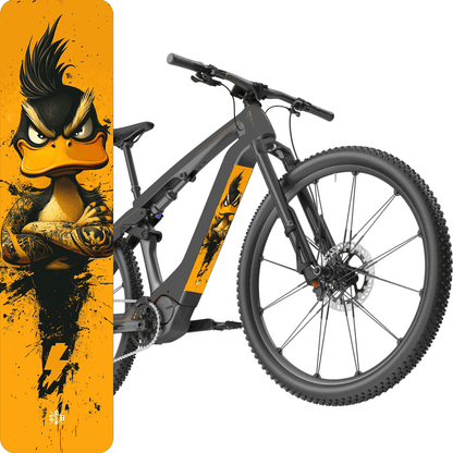 Sons of Battery® - E-MTB Brand & Community Folien & Sticker Bad Duck -  Akku Sticker Abdeckung Cover Universal / Schutzfolie / Unterrohr für alle E-Bikes auch Cube 750 wh oder 625 wh E-Bike-Community