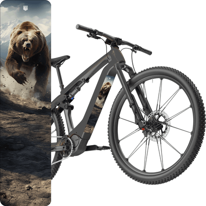 Sons of Battery® - E-MTB Brand & Community Folien & Sticker Bär -  Akku Abdeckung Cover Universal / Schutzfolie / Unterrohr für alle E-Bikes auch Cube 750 wh oder 625 wh E-Bike-Community