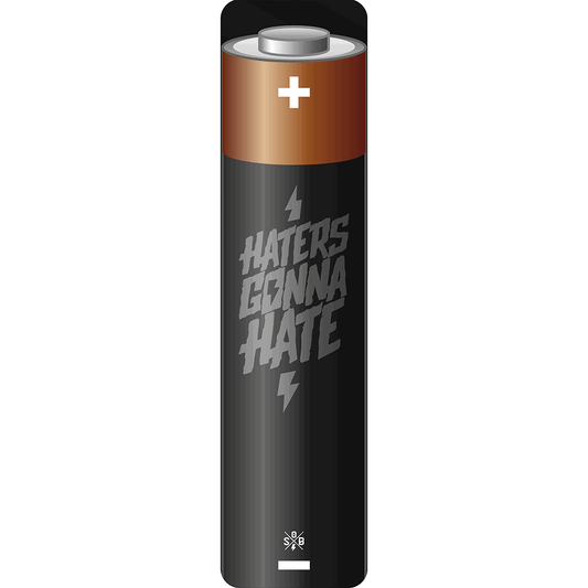 Sons of Battery® - E-MTB Brand & Community Folien & Sticker Battery 4 Haters gonna Hate -  Akku Sticker Abdeckung Cover Universal / Schutzfolie / Unterrohr für alle E-Bikes auch Cube 750 wh oder 625 wh E-Bike-Community