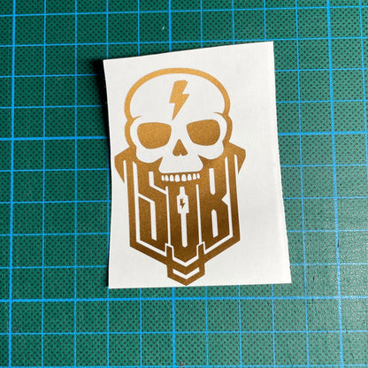 Sons of Battery® - E-MTB Brand & Community Folien & Sticker Bronze (Glanz) / 11 x 7 cm Skullgang - SoB - E-Bike-Community