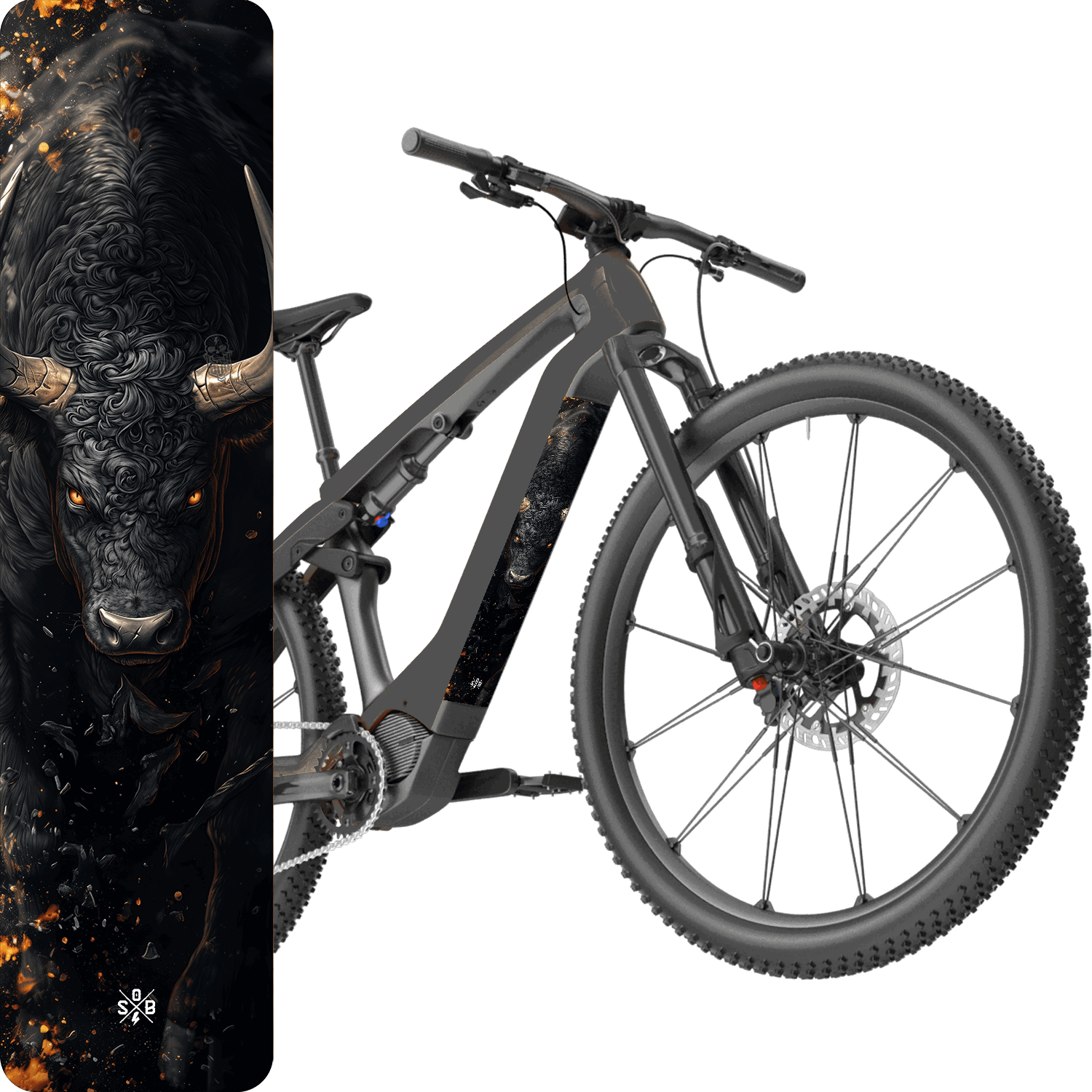 Sons of Battery® - E-MTB Brand & Community Folien & Sticker Bulle -  Akku Sticker Abdeckung Cover Universal / Schutzfolie / Unterrohr  für alle E-Bikes auch Cube 750 wh oder 625 wh E-Bike-Community