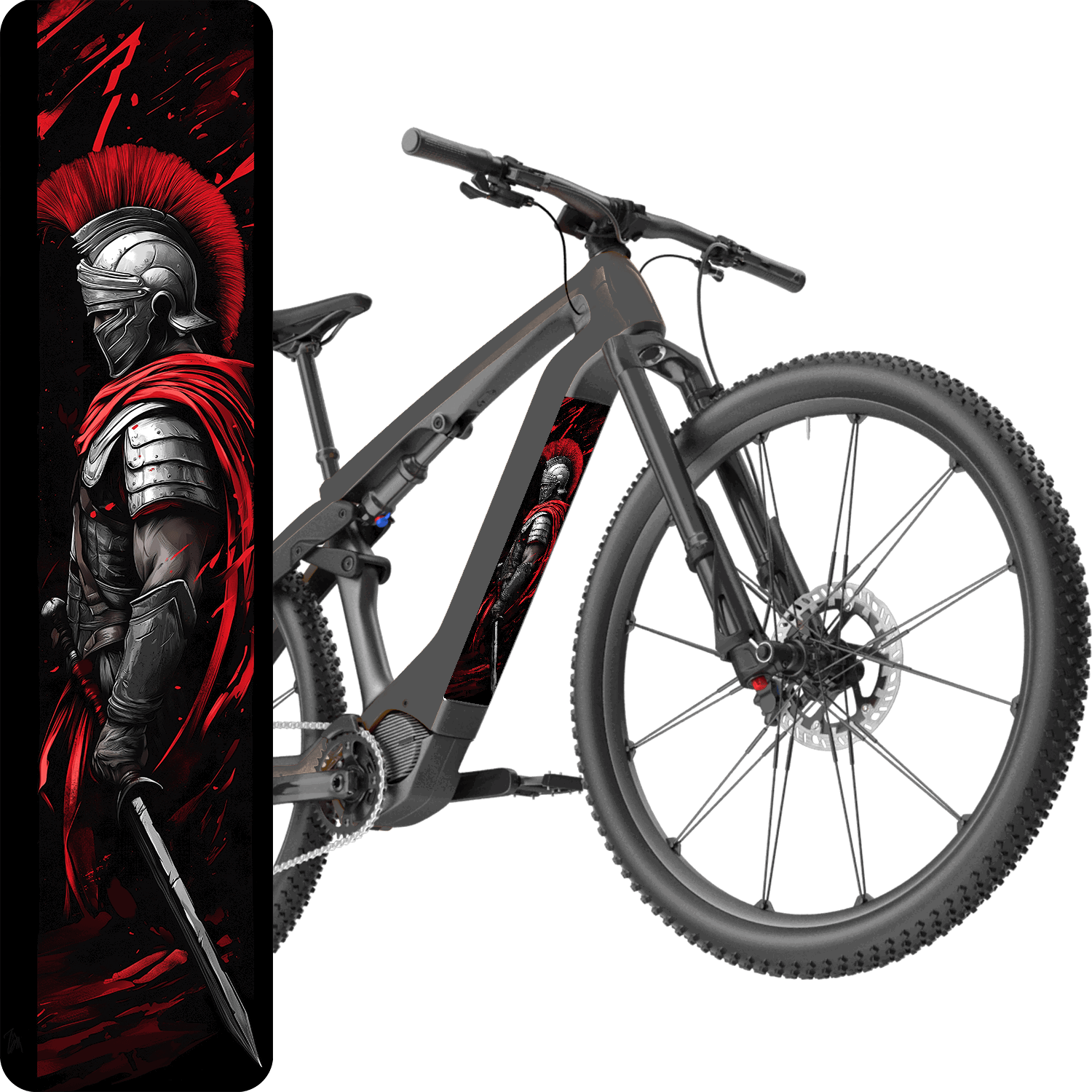 Sons of Battery® - E-MTB Brand & Community Folien & Sticker Centurion -  Akku Sticker Abdeckung Cover Universal / Schutzfolie / Unterrohr für alle E-Bikes auch Cube 750 wh oder 625 wh E-Bike-Community