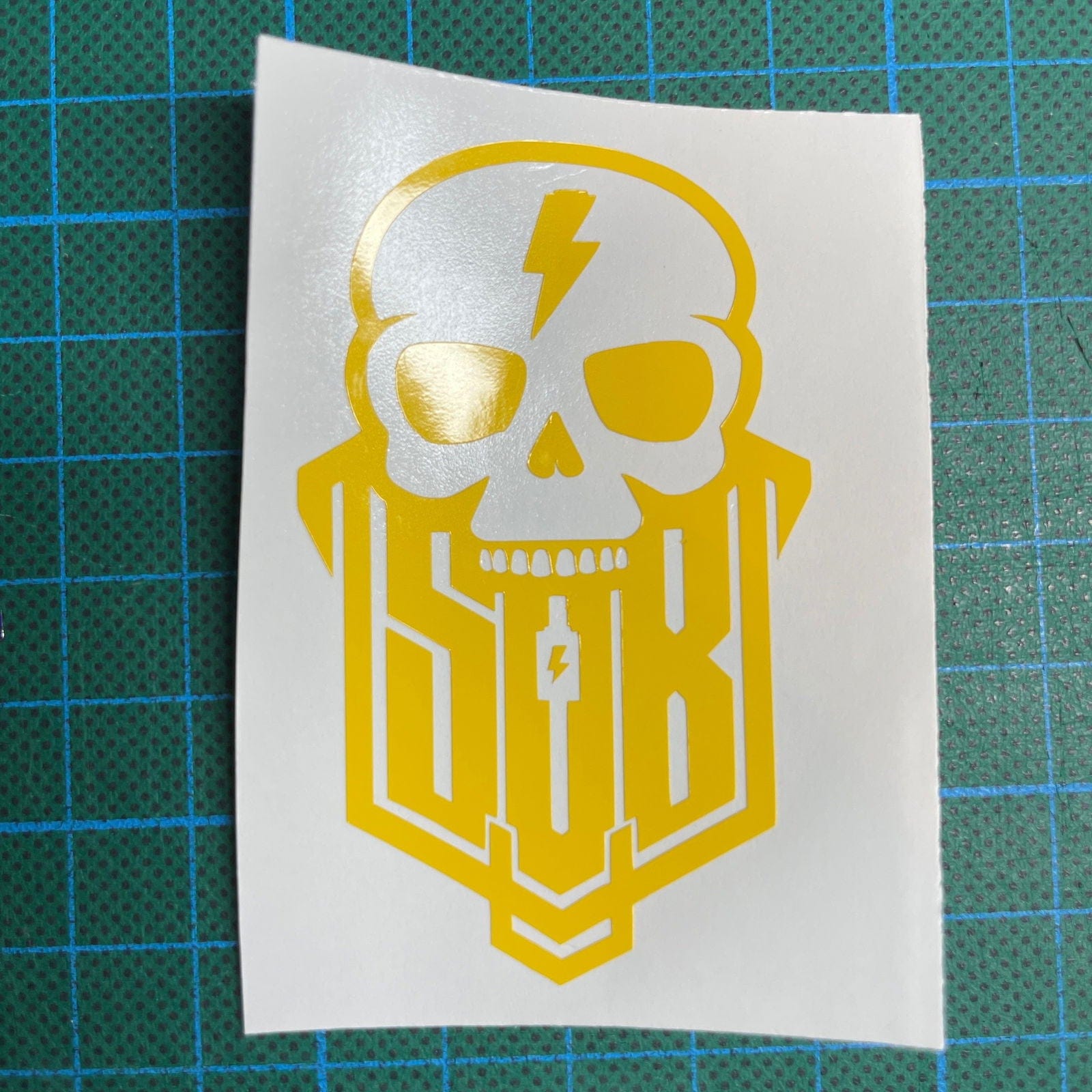 Sons of Battery® - E-MTB Brand & Community Folien & Sticker Gelb / 11 x 7 cm Skullgang - SoB - E-Bike-Community