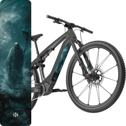 Sons of Battery® - E-MTB Brand & Community Folien & Sticker Grim Reaper / Sensenmann -  Akku Abdeckung Cover Universal / Schutzfolie / Unterrohr für alle E-Bikes auch Cube 750 wh oder 625 wh E-Bike-Community