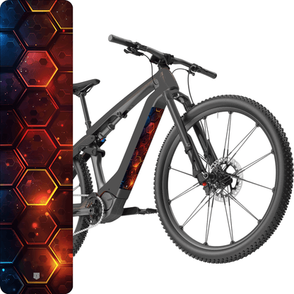 Sons of Battery® - E-MTB Brand & Community Folien & Sticker Hexa -  Akku Abdeckung Cover Universal / Schutzfolie / Unterrohr für alle E-Bikes auch Cube 750 wh oder 625 wh E-Bike-Community