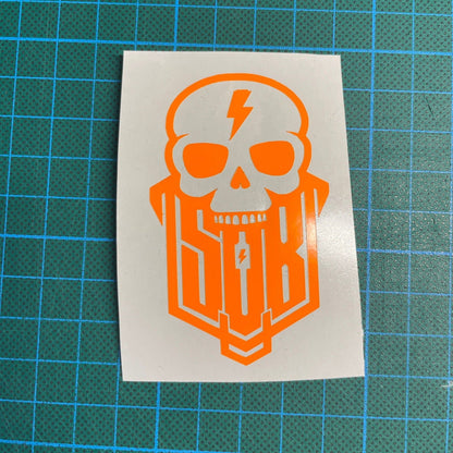 Sons of Battery® - E-MTB Brand & Community Folien & Sticker Neonorange / 11 x 7 cm Skullgang - SoB - E-Bike-Community