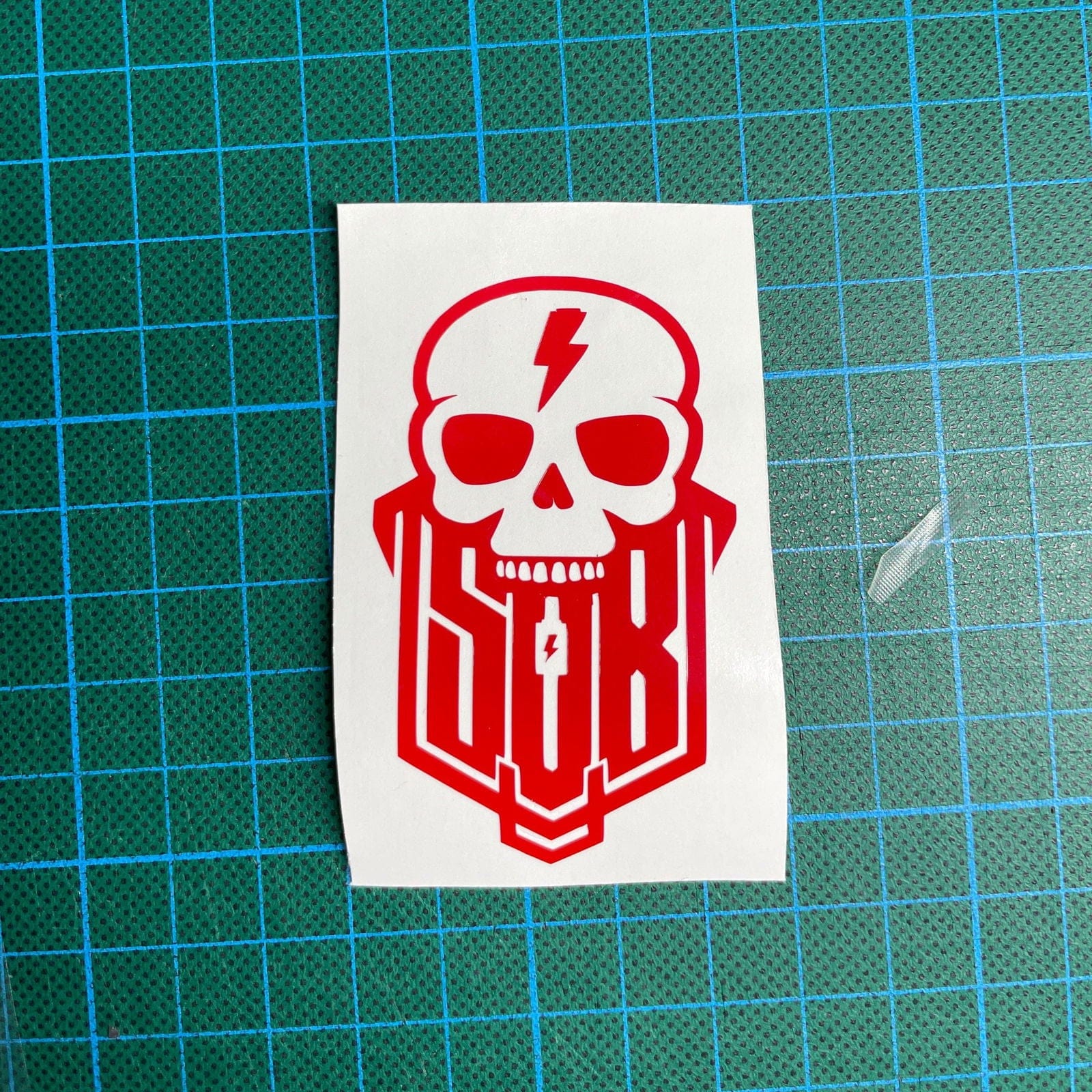 Sons of Battery® - E-MTB Brand & Community Folien & Sticker Rot / 11 x 7 cm Skullgang - SoB - E-Bike-Community