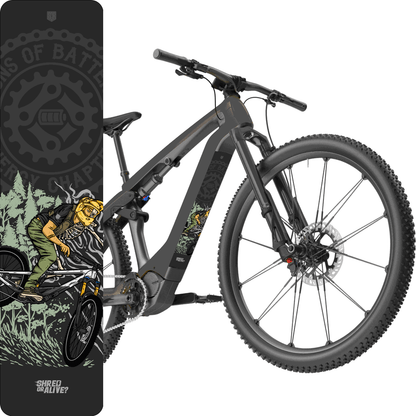 Sons of Battery® - E-MTB Brand & Community Folien & Sticker Shred or Alive -  Akku Abdeckung Cover Universal / Schutzfolie / Unterrohr für alle E-Bikes auch Cube 750 wh oder 625 wh E-Bike-Community