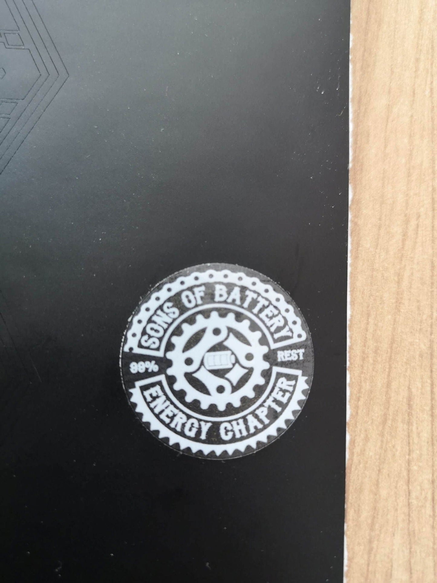 Sons of Battery - E-MTB Brand & Community Folien Transparenter Original Sticker -  3x3 cm - SoB - E-Bike-Community