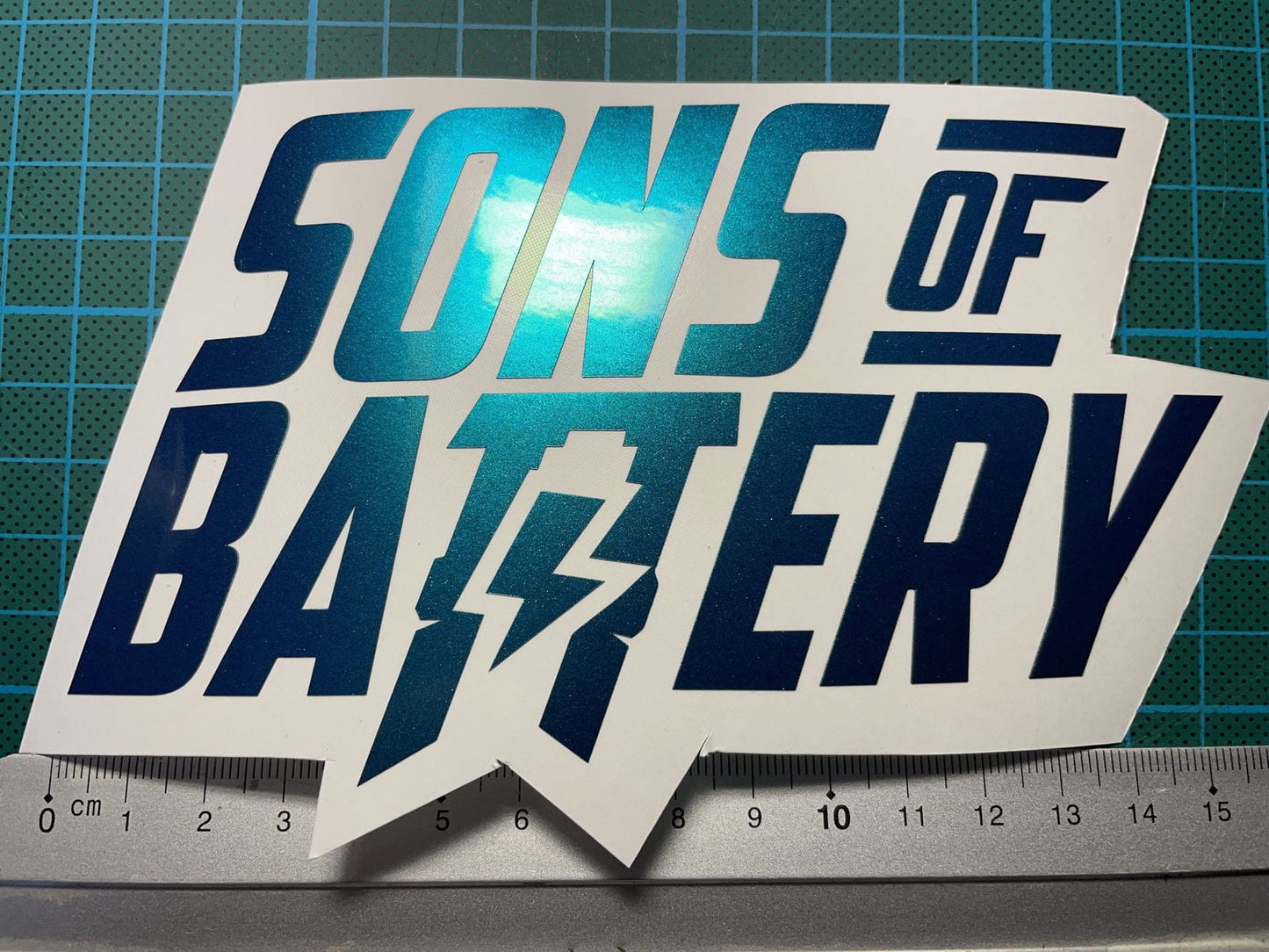 Sons of Battery - E-MTB Brand & Community Folien Ultramarine Violett Sons of Battery - Logo - Groß -  Folienplot E-Bike-Community