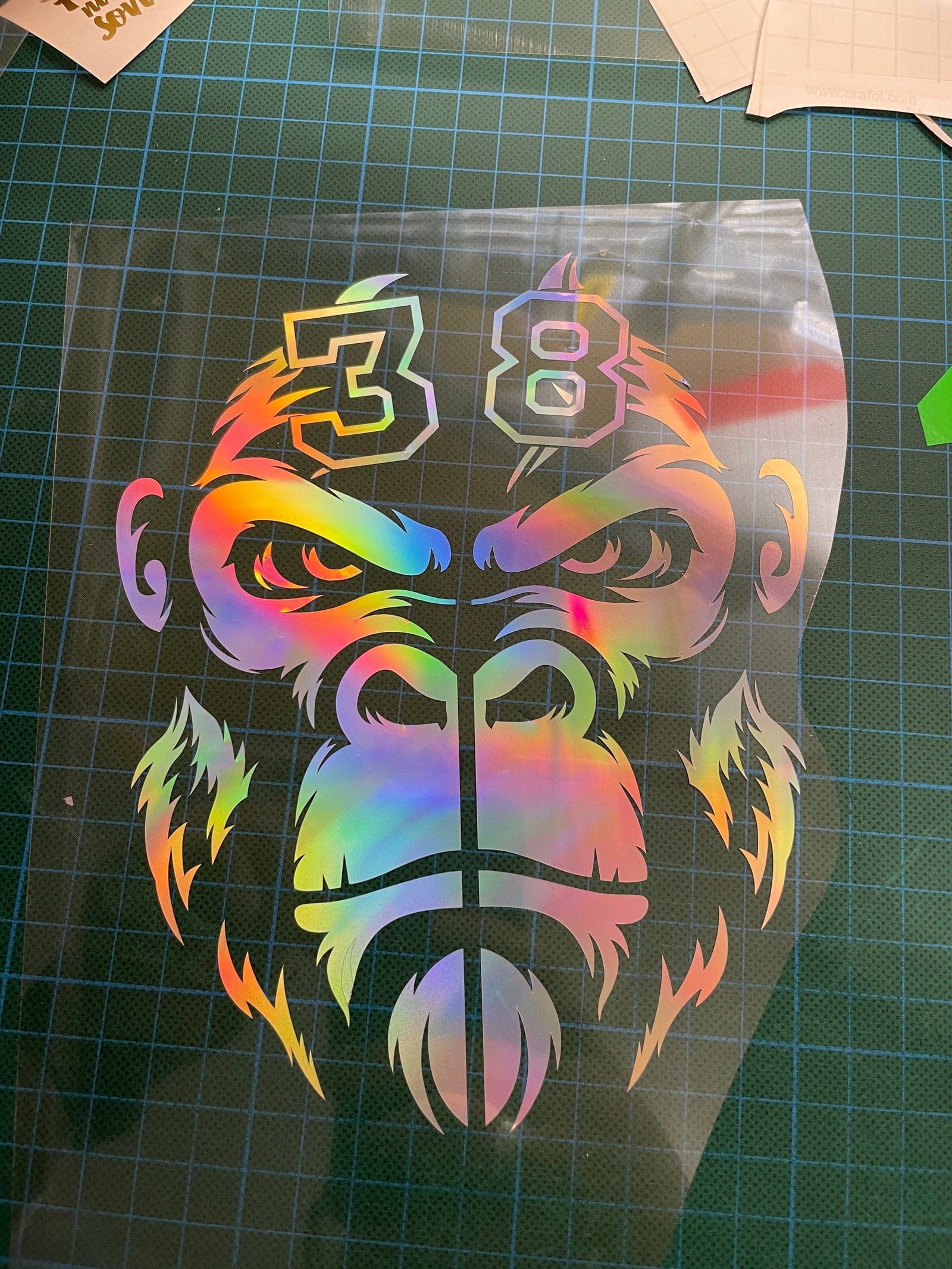 Sons of Battery - E-MTB Brand & Community Folien und Sticker HxB: 18 x 7 cm / Rainbow King of the Jungle - Gorilla 🦍 - Federgabel Vinyl Aufkleber E-Bike-Community