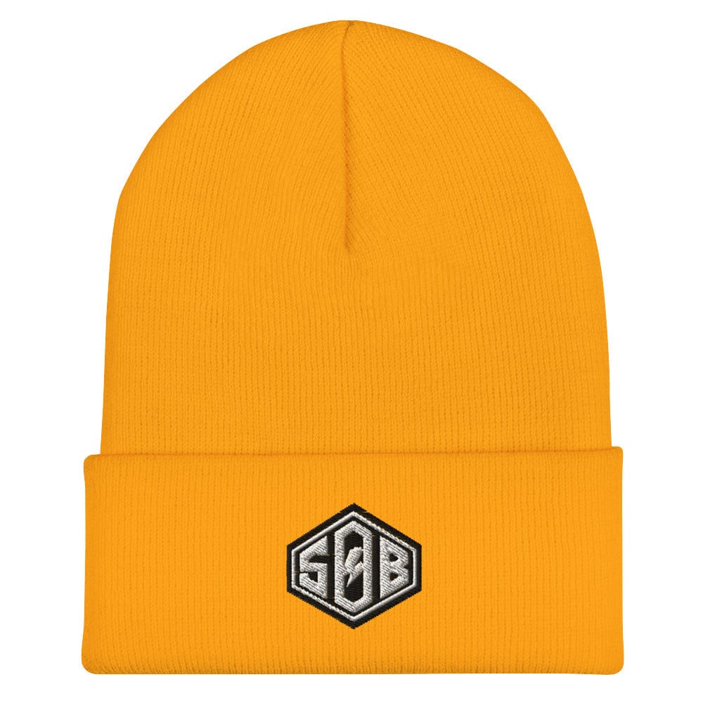 Sons of Battery® - E-MTB Brand & Community Gold Umgeschlagene Beanie - Diamond E-Bike-Community