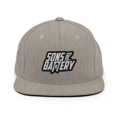 Sons of Battery® - E-MTB Brand & Community Heather Grau BOLD Snapback E-Bike-Community