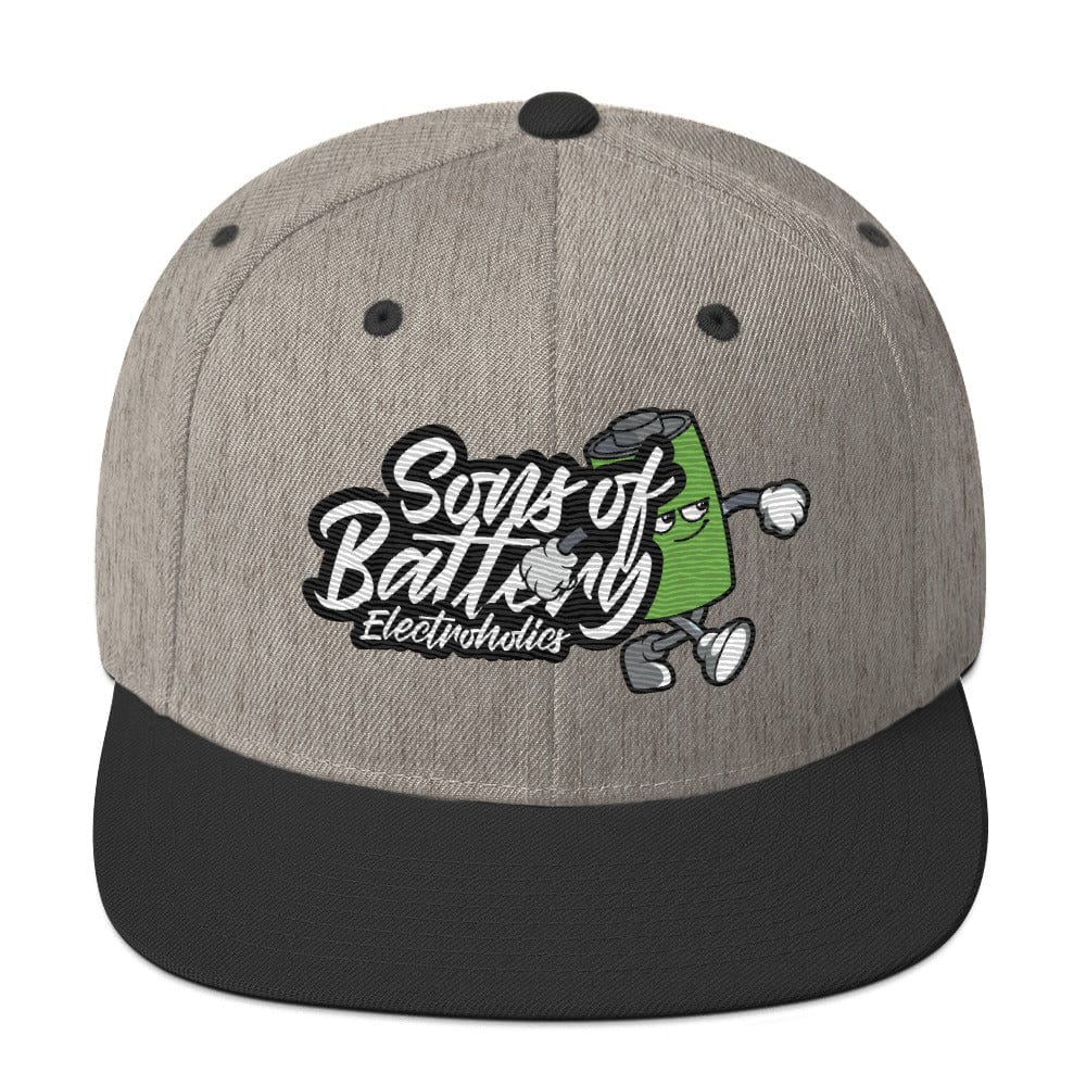 Sons of Battery® - E-MTB Brand & Community Heather/ Schwarz Batt Boy for Life - Snapback-Cap E-Bike-Community