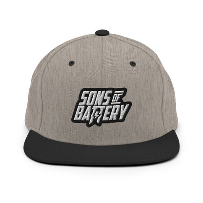 Sons of Battery® - E-MTB Brand & Community Heather/ Schwarz BOLD Snapback E-Bike-Community