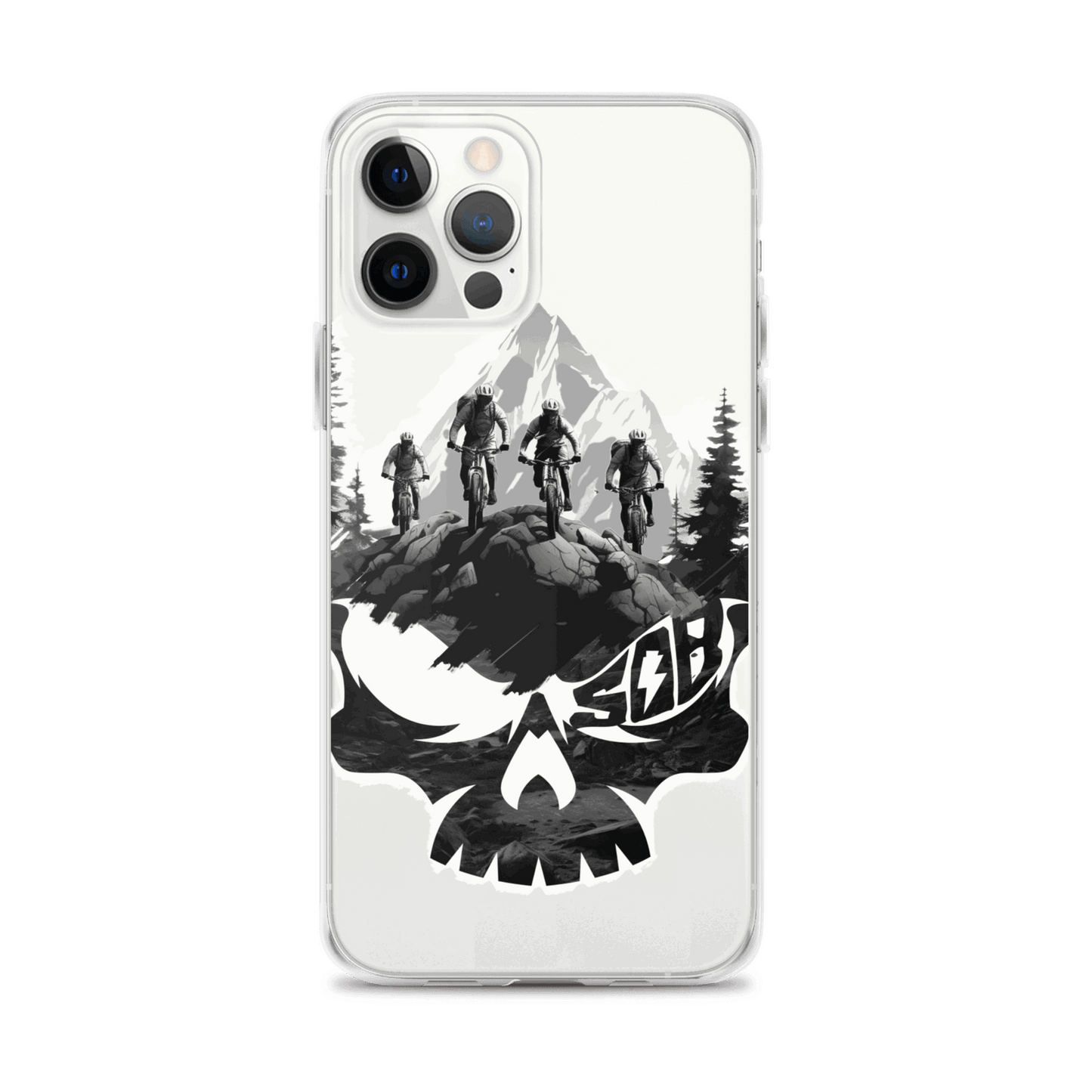 Sons of Battery® - E-MTB Brand & Community iPhone 12 Pro Max Skullgang Rider iPhone-Hülle E-Bike-Community