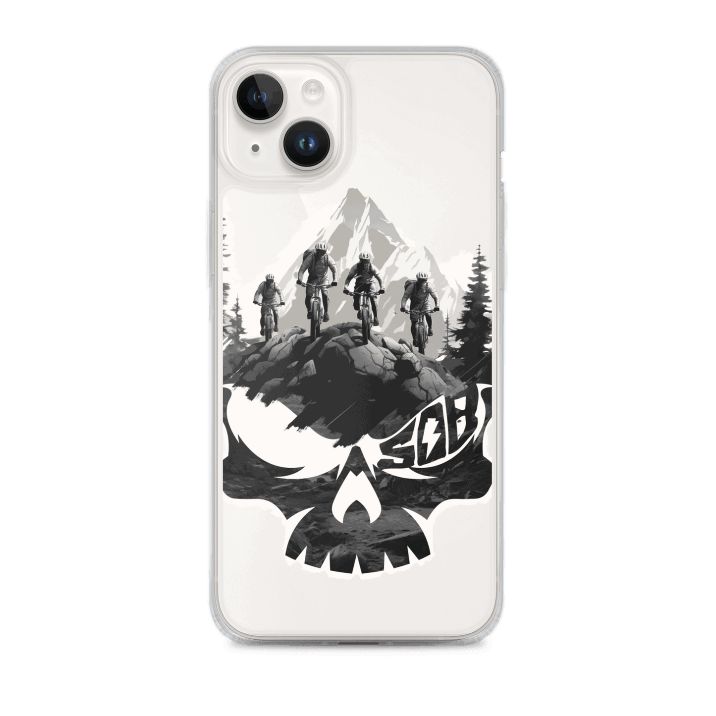 Sons of Battery® - E-MTB Brand & Community iPhone 14 Plus Skullgang Rider iPhone-Hülle E-Bike-Community