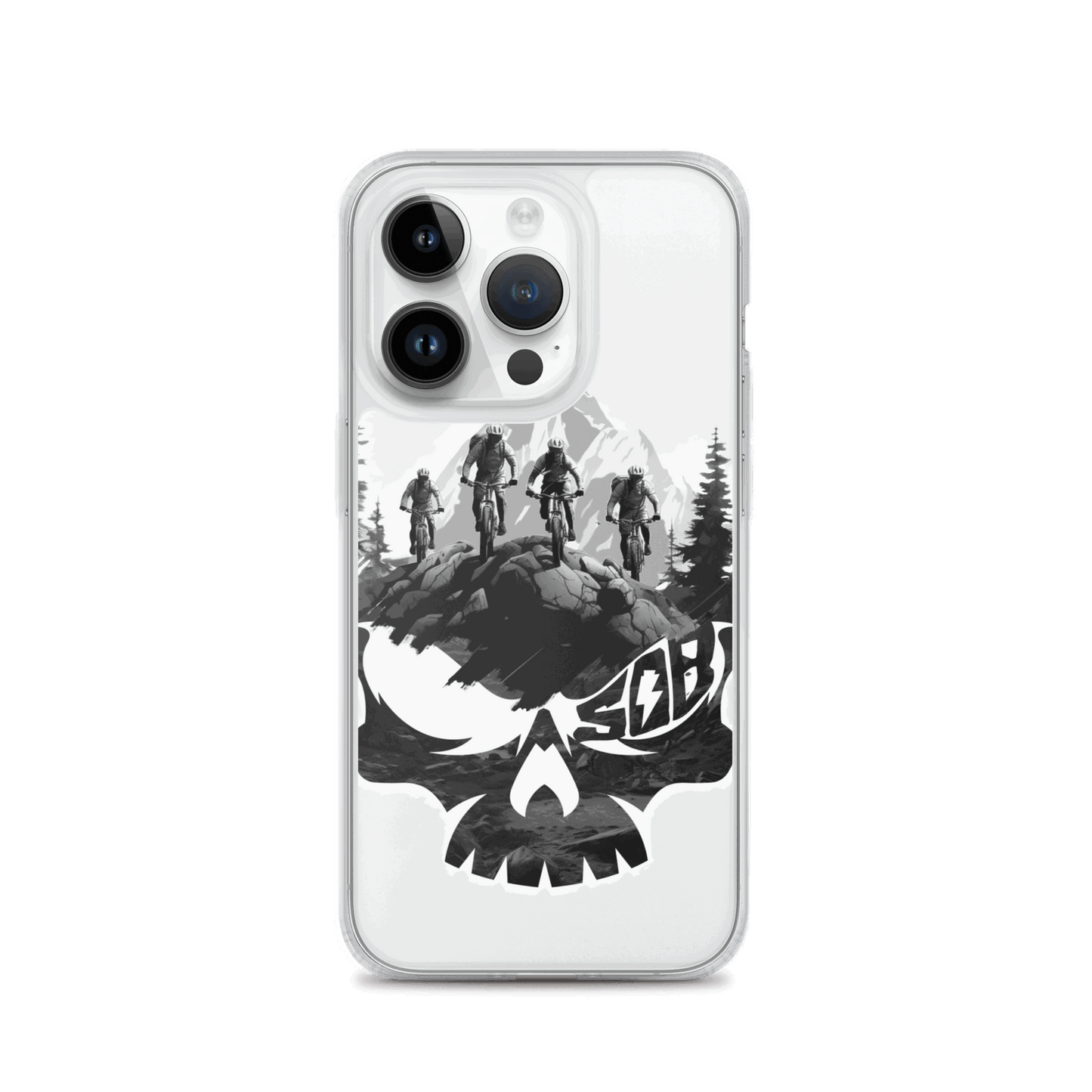 Sons of Battery® - E-MTB Brand & Community iPhone 14 Pro Skullgang Rider iPhone-Hülle E-Bike-Community