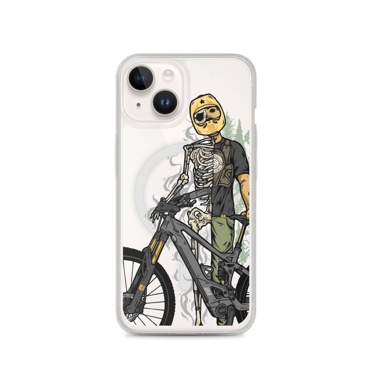 Sons of Battery® - E-MTB Brand & Community iPhone 14 Shred or Alive - Transparente iPhone®-Hülle mit MagSafe® E-Bike-Community