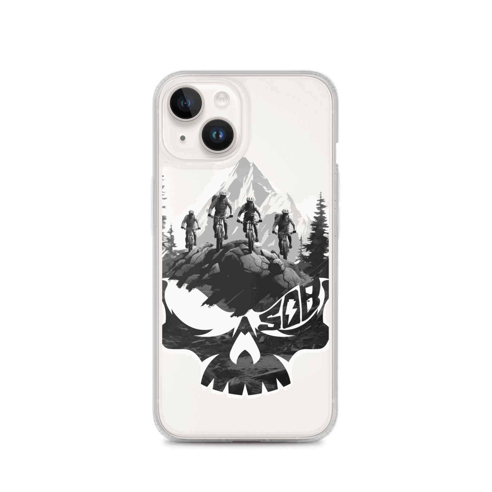 Sons of Battery® - E-MTB Brand & Community iPhone 14 Skullgang Rider iPhone-Hülle E-Bike-Community