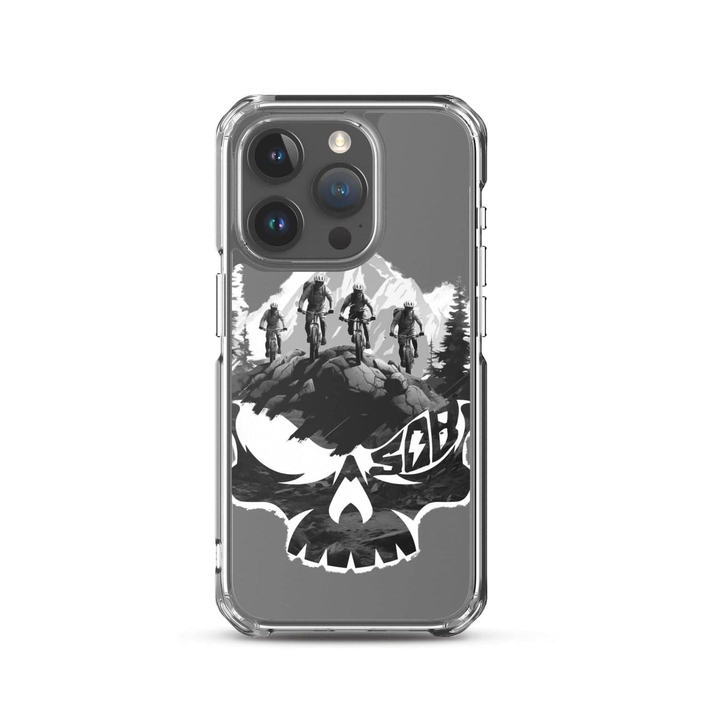 Sons of Battery® - E-MTB Brand & Community iPhone 15 Pro Skullgang Rider iPhone-Hülle E-Bike-Community