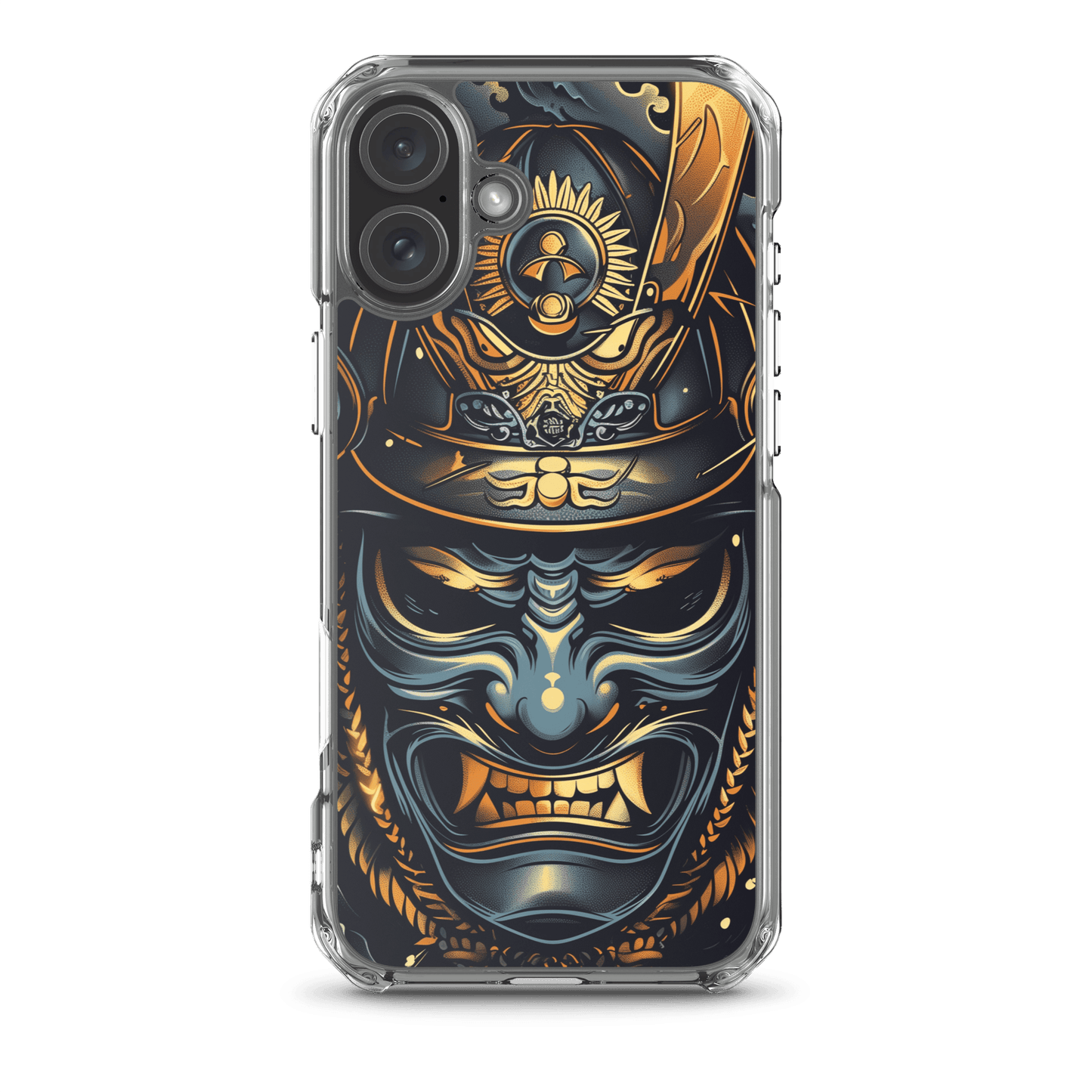 Sons of Battery® - E-MTB Brand & Community iPhone 16 Plus Samurai - Original Transparente iPhone®-Hülle mit MagSafe® E-Bike-Community