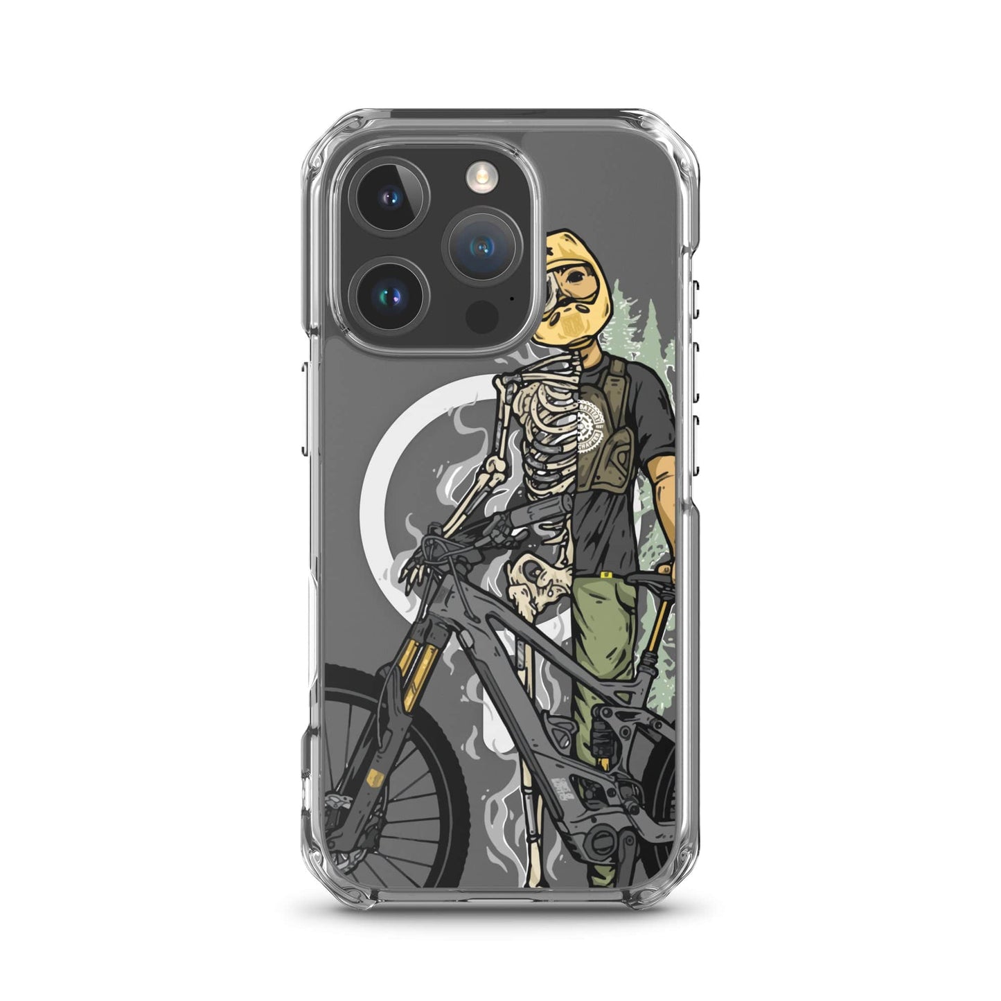 Sons of Battery® - E-MTB Brand & Community iPhone 16 Pro Shred or Alive - Transparente iPhone®-Hülle mit MagSafe® E-Bike-Community