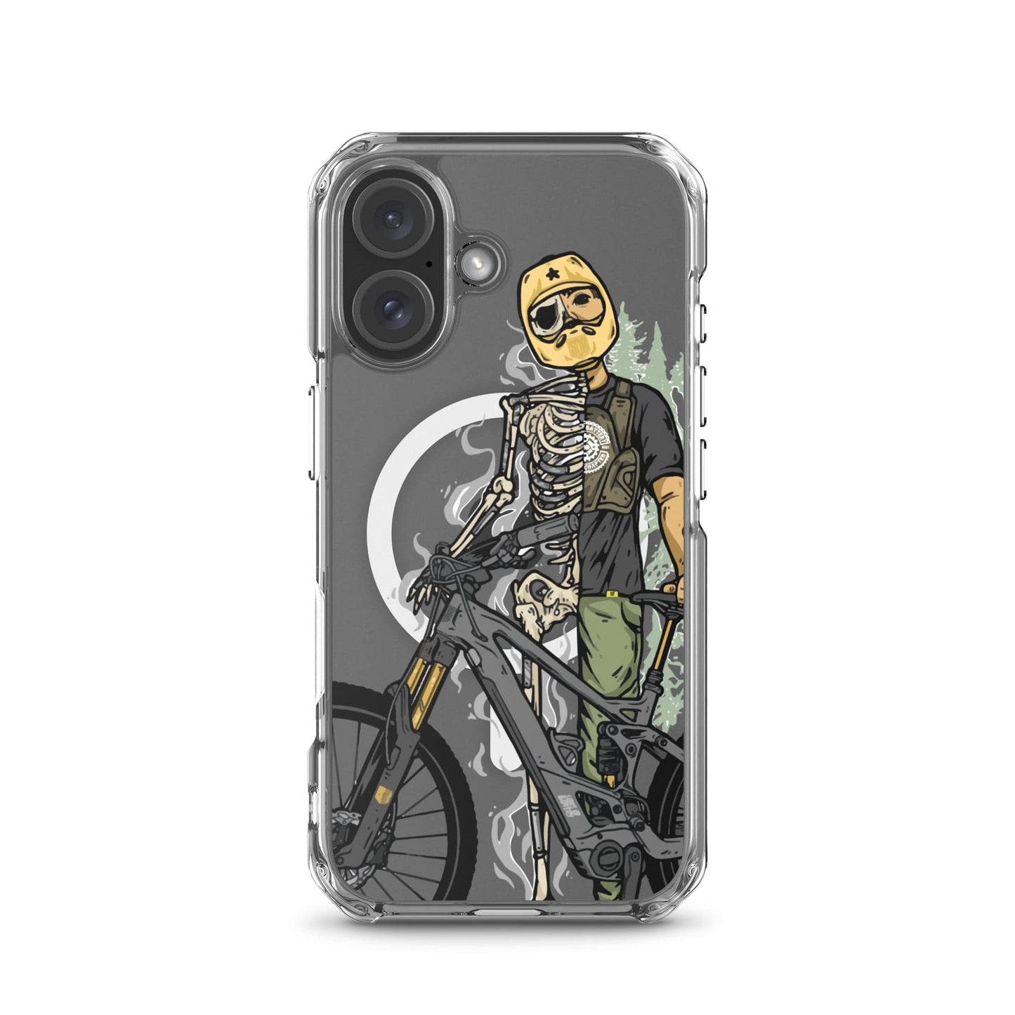 Sons of Battery® - E-MTB Brand & Community iPhone 16 Shred or Alive - Transparente iPhone®-Hülle mit MagSafe® E-Bike-Community