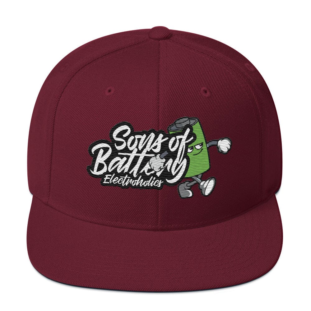 Sons of Battery® - E-MTB Brand & Community Kastanienbraun Batt Boy for Life - Snapback-Cap E-Bike-Community