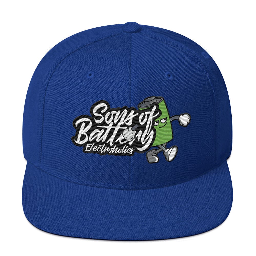 Sons of Battery® - E-MTB Brand & Community Königsblau Batt Boy for Life - Snapback-Cap E-Bike-Community