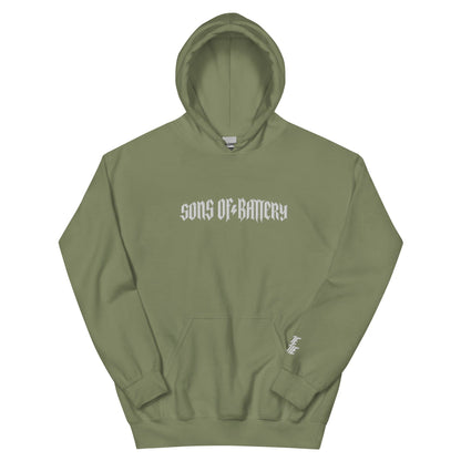 Sons of Battery® - E-MTB Brand & Community Militärgrün / S Rough Stick Unisex-Kapuzenpullover E-Bike-Community