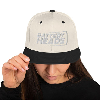 Sons of Battery® - E-MTB Brand & Community Natürlich/ Schwarz Battery Heads - Snapback-Cap E-Bike-Community