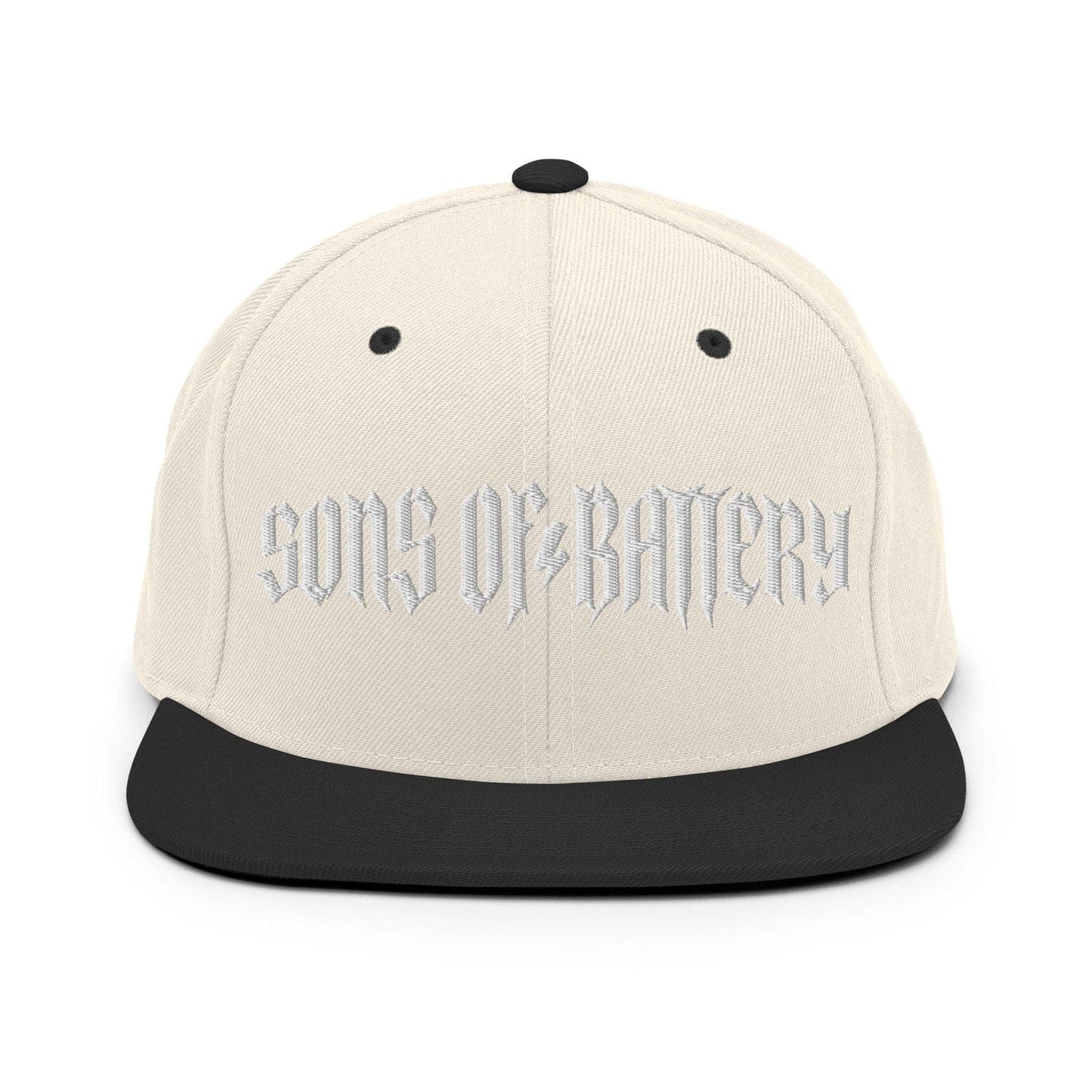 Sons of Battery® - E-MTB Brand & Community Natürlich/ Schwarz ROUGH - Snapback-Cap E-Bike-Community