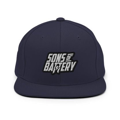 Sons of Battery® - E-MTB Brand & Community Navy BOLD Snapback E-Bike-Community